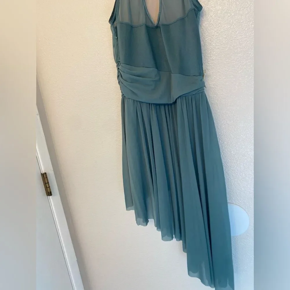WEISSMAN Dance Costume dress lyrical Sage green 10,000 MILES 13171 adult MA